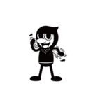IGANINJA クロ助 マスクをつけましょう（個別スタンプ：14）