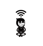 IGANINJA クロ助 サイネージ（個別スタンプ：1）