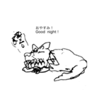 オオカミの1日②（個別スタンプ：7）