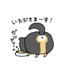 ブラックタンのポメラニアン。（個別スタンプ：2）