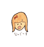 リボンを付けた女の子（個別スタンプ：2）