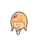 リボンを付けた女の子（個別スタンプ：3）