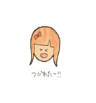 リボンを付けた女の子（個別スタンプ：4）