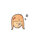 リボンを付けた女の子（個別スタンプ：5）