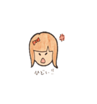 リボンを付けた女の子（個別スタンプ：6）
