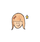 リボンを付けた女の子（個別スタンプ：7）