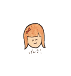 リボンを付けた女の子（個別スタンプ：8）