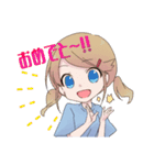 競技かるた部女子（個別スタンプ：35）