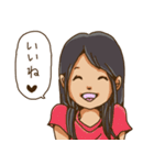 隣の彼女（個別スタンプ：18）