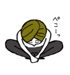 ヨガポーズ版画スタンプ（個別スタンプ：4）