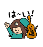 ウクレレちゃんと女の子（個別スタンプ：3）