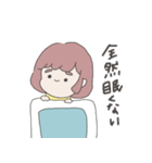 ピンクちゃんとパープルくん（個別スタンプ：3）