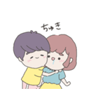 ピンクちゃんとパープルくん（個別スタンプ：7）