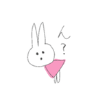 うさぎ、ゆるい（個別スタンプ：1）