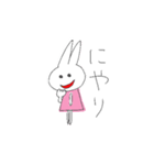 うさぎ、ゆるい（個別スタンプ：6）