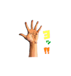 リアルハンド（イラスト風）（個別スタンプ：21）