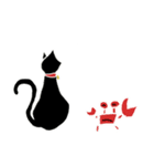 無表情な黒猫 2（個別スタンプ：4）