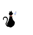 無表情な黒猫 2（個別スタンプ：6）