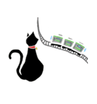 無表情な黒猫 2（個別スタンプ：8）