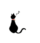 無表情な黒猫 2（個別スタンプ：9）