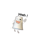 紙のコップさん〜日常編〜（個別スタンプ：3）