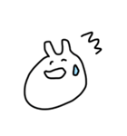 しろくてゆるいうさぎ(改良版)（個別スタンプ：33）