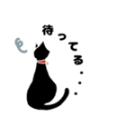 無表情な黒猫 1（個別スタンプ：3）