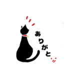 無表情な黒猫 1（個別スタンプ：4）