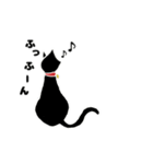 無表情な黒猫 1（個別スタンプ：30）