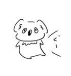 しろコアラ3 生活（個別スタンプ：5）