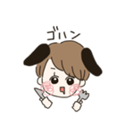 かわいい動物の女の子（個別スタンプ：11）