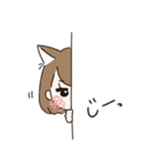 かわいい動物の女の子（個別スタンプ：14）