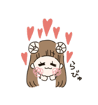 かわいい動物の女の子（個別スタンプ：18）