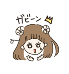 かわいい動物の女の子（個別スタンプ：21）