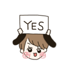 かわいい動物の女の子（個別スタンプ：30）