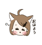 かわいい動物の女の子（個別スタンプ：35）