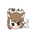 かわいい動物の女の子（個別スタンプ：36）