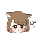 かわいい動物の女の子（個別スタンプ：40）