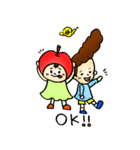 りんことリーゼントちゃん（個別スタンプ：3）