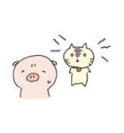 にゃんことこぶた（個別スタンプ：36）