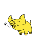 黄色いブタ（個別スタンプ：18）
