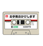 カセットテープ風のスタンプ（個別スタンプ：10）