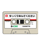 カセットテープ風のスタンプ（個別スタンプ：11）