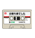 カセットテープ風のスタンプ（個別スタンプ：12）