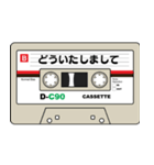 カセットテープ風のスタンプ（個別スタンプ：14）