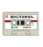 カセットテープ風のスタンプ（個別スタンプ：16）