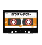 カセットテープ風のスタンプ（個別スタンプ：18）