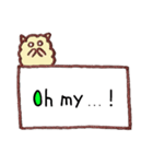 アルパカのカンペ風手書きスタンプ（個別スタンプ：35）