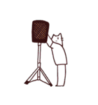 映写もするねこ（個別スタンプ：3）
