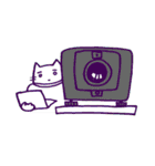映写もするねこ（個別スタンプ：14）